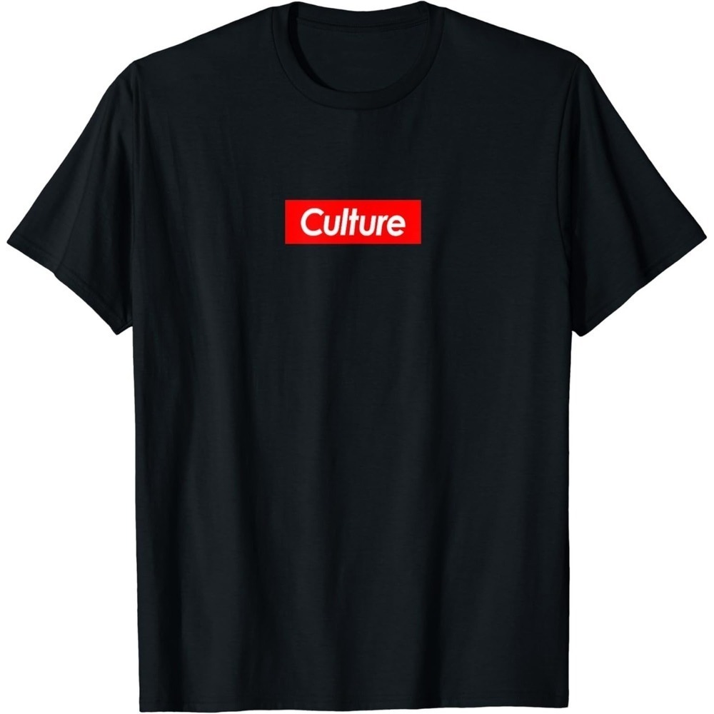 Migos Culture Red Box Logo Graphic Hip Hop Rap Fan Unisex T-Shirt